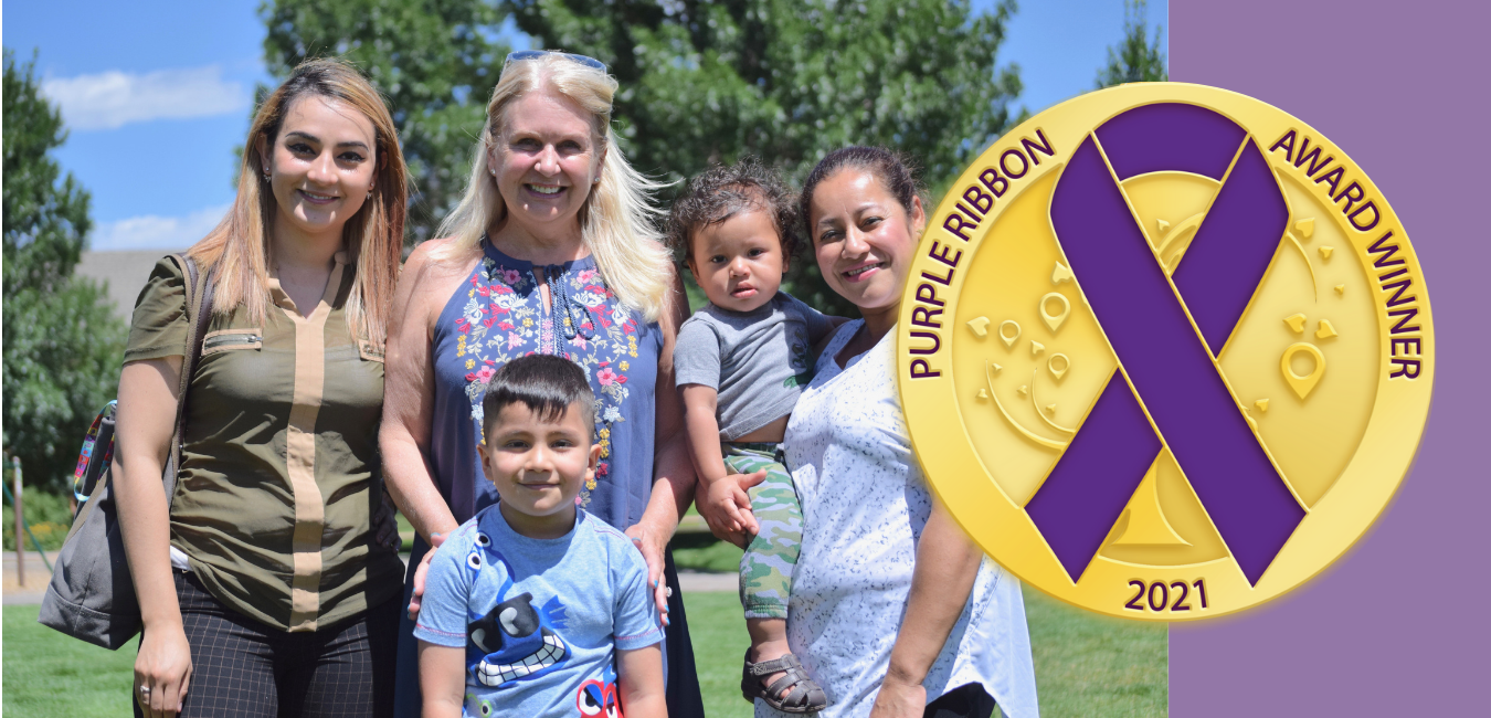 Purple Ribbon Award Landing Page Bright Future Foundation